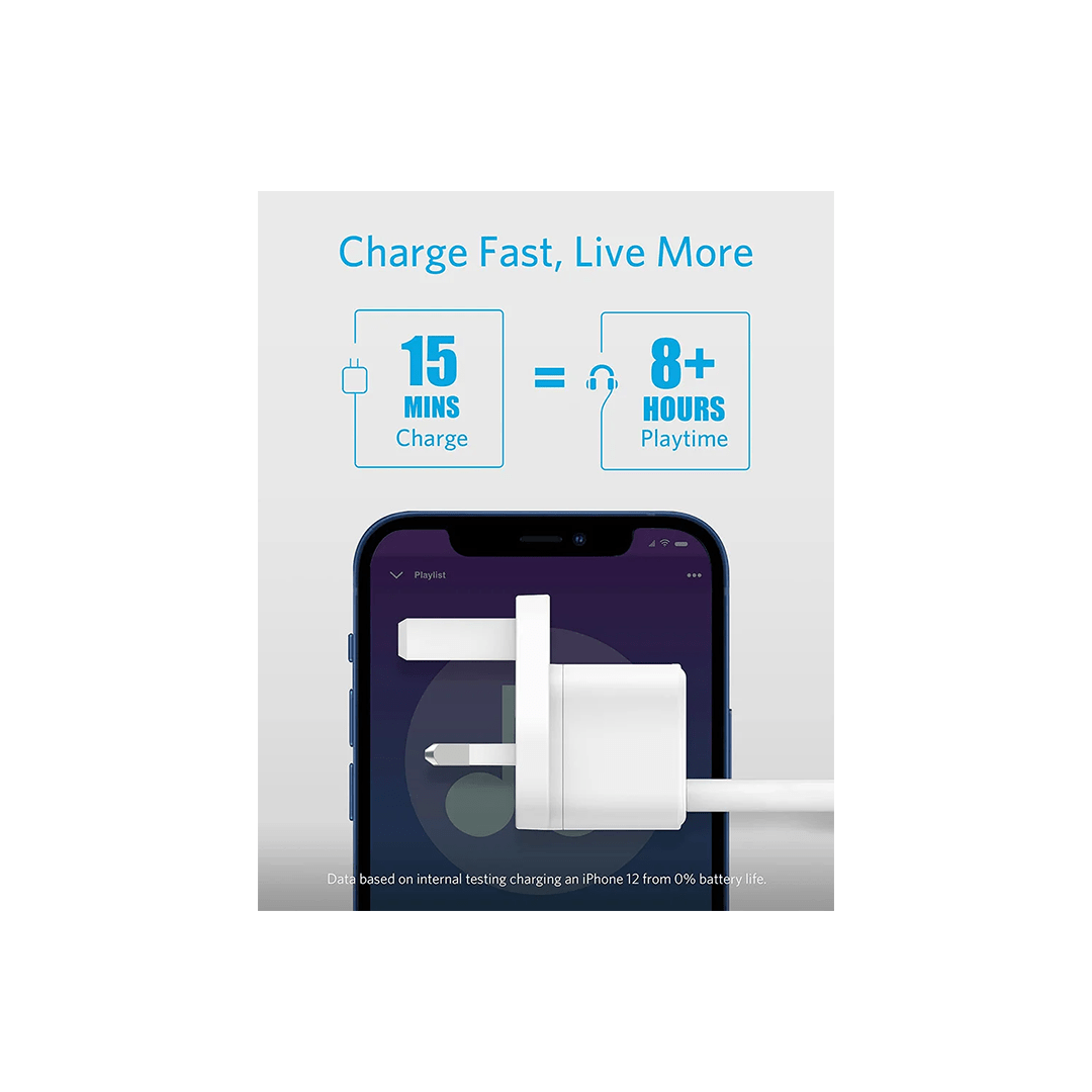 Anker PowerPort III Cube 20W Wall Charger - White in Qatar Anker PowerPort III Cube 20W Wall Charger - White in Qatar